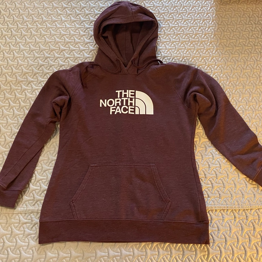 The North Face hoodie (M) - burgundy